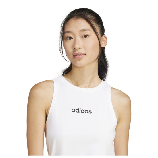 Adidas Γυναικεία αμάνικη μπλούζα Linear Single Jersey Tank Top Adidas Γυναικεία αμάνικη μπλούζα Linear Single Jersey Tank Top